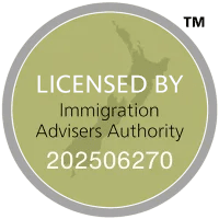 Licensed by the Immigration Advisers Authority, licence 202506270